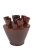 Tulpenvase Dinan Keramik D27 H28cm Warmes Rot