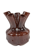 Dinan Keramikvase mit Ausguss, D16 H20cm, Warmrot