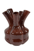 Dinan Keramikvase mit Ausguss, D25 H30cm, Warmrot