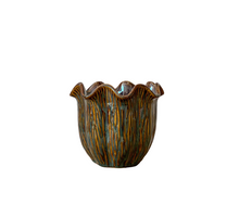 Pot ''Loire'' Keramiek D16,5 H14cm Dark Green