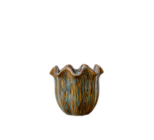 Pot ''Loire'' Keramiek D14 H12cm Dark Green