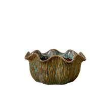 Schaal ''Loire'' Keramiek D22,5 H10cm Dark Green