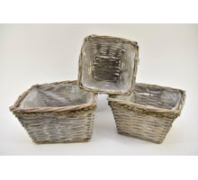 Holzgestell Rechteck ''Jute'' mit 3 Flaschen und Ohren 21x9x11cm natur