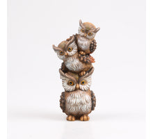 EULE 3 ÜBEREINANDER (HÖREN/SEHEN/SCHLUCKEN) 12X9X26CM POLY