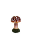PADDENSTOEL BOL KANDELAAR 6.5X6.5X10 CM - POLYESTER