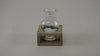 Holztablett grau mit 1 Flasche