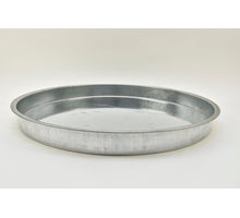 Schale aus Zink in Schilf grau gewaschen D41 H14cm