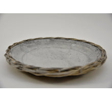 Zinkplatte in Weide greywash 27cm