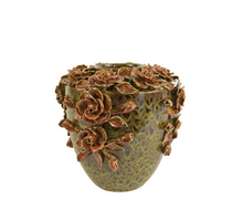 Vaas Flowers D28 H26cm Groen/multikleur