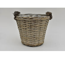 Oorpot Schilfrohr mit Jute Ohren 25x21cm Grau
