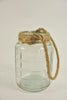Glasvase Dublin D16 H23cm klar mit Juteseil