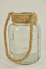 Glasvase Dublin D14 H20cm klar mit Juteschnur
