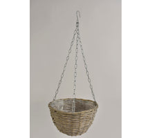 Hanging basket riet Grey wash D20 H12,5cm