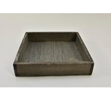 Holztablett quadratisch grau-wash 30x30x4cm