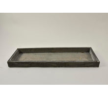 Holztablett Rechteck grau-wash 60x20x4cm