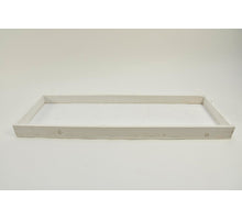 Holztablett Rechteck weiß-wash 40x20x4cm