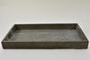 Houten tray/planter rechthoek grey-wash 30x9x6cm