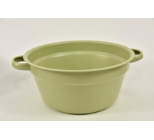Zinkwanne mit Griffen pastellblau D19 H10cm