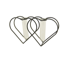 Holzgestell rund ''Jute'' mit 1 Flasche und Ohren 8.5x8.5x10cm natur