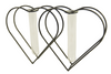 Holzregal oval ''Jute'' mit 2 Flaschen und Ohren 14x8.5x10cm natur