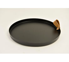 Laterne ''Erik'' rund Metall D15.5 H27/36cm schwarz/gold