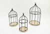 Windlicht ''Erik'' L rund Metall D15,5 H15cm schwarz/gold