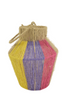 Jutelaterne Jasmingelb/Fuchsia/Lila/Natur, D20 H24/36cm