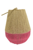 Jutelaterne „Piety“ Fuchsia/Natur D26 H32/49cm