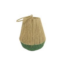 Jute Lantaarn Piety Groen/Naturel D20 H24/36cm