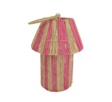 Jute Lantaarn Jet Fuchsia/Naturel D21 H28/41cm