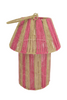 Jute-Laterne, Jet Fuchsia/Natur, D21 H28/41 cm