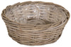 Rattan ''Kubu'' Round Low Basket Natural -SP H13xD30/25cm