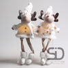ELAND HÄNGENDE BEINCHEN M/LED ZOE &amp; GUS 15X12X52 CM SORTIMENT - PRO STÜCK