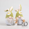PAASHAAS KABOUTER PLUCHE GOOF 2 ASS 8X8X19 CM GROEN