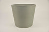 Runder Topf M ''Cologne'' D30 H26cm Hellgrau (mit Deckel, Loch im Boden) schwerer Kunststoff