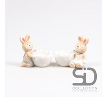 HASE MIT EI KERAMIK 9X6X8,5 CM