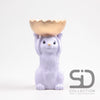 HASE MIT SCHALE ZEMENT 18,5X15X28 CM FLIEDERFARBEN