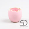 ZERBROCHENES EI ZEMENT 9,3X9,3X8 CM ROSA
