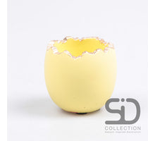 ZEMENT FÜR ZERBROCHENE EIER 9,3X9,3X8 CM GELB