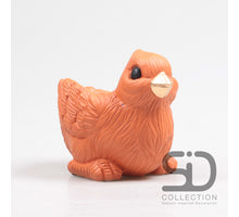 VOGEL MIT PFLANZER ZEMENT 15X10X12 CM STEIN ROT
