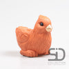 VOGEL MIT PFLANZER ZEMENT 12X8X7,5 CM STEIN ROT
