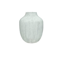 Vase Polyresin Weiß 16x16x18cm