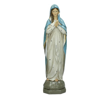 Frauenstatue Polyresin Blau 11x9x36cm