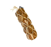 Coco nut half in raffia net natural 5pcs