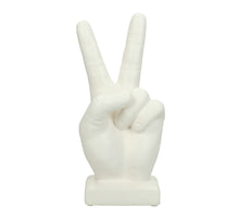 Ornament Hand Feines Steingut Weiß 10x9x21,5cm