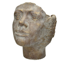 Planter Face Gold 24x18x23cm