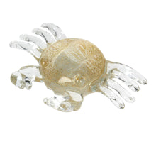 Ornament Krabbe Glas Gold 18x13,5x5cm