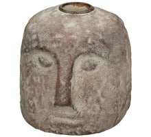 Kerzenständer Kopf Polyresin Braun 10x9.5x10cm