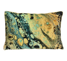 Wandbehang Milchmädchen Samt Blau 83x2.5x110cm
