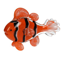 Ornament Fisch Glas Orange 14.5x6.5x10cm